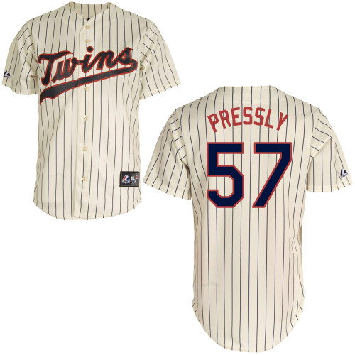 Ryan Pressly #57 mlb Jersey-Minnesota Twins Women's Authentic Alternate 3 White Baseball Jersey